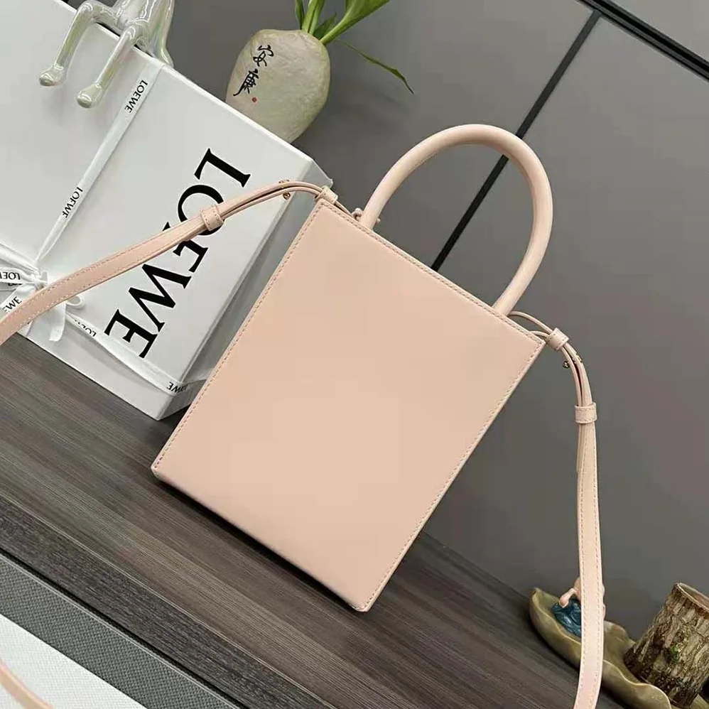Loewe Standard A5 Tote in Sleek Calfskin for Women in Pink Loewe Standard A5 Tote in Sleek Calfskin for Women in Pink