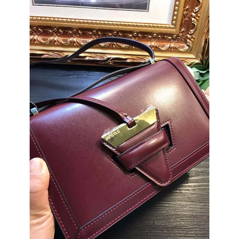 Loewe Barcelona Small Bag in Calfskin Leather for Women in Red Loewe Barcelona Small Bag in Calfskin Leather for Women in Red
