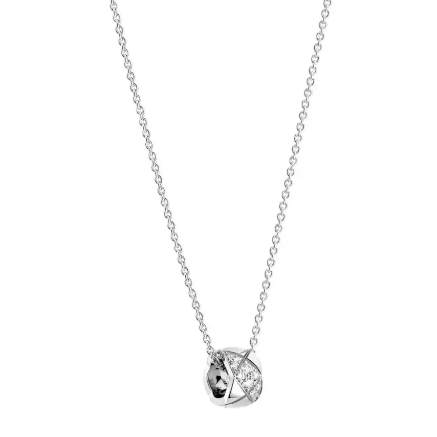 Chanel Coco Crush Necklace Silver Hardware
