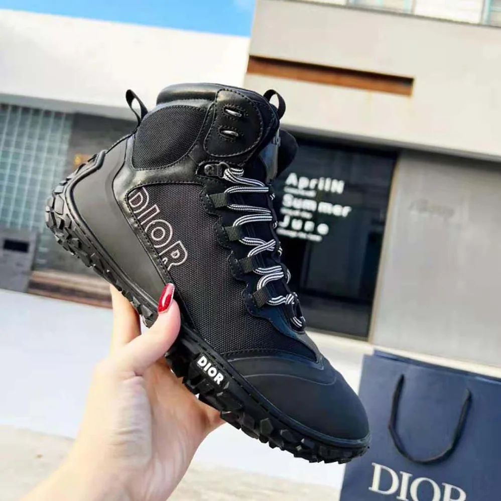 Dior Diorizon Hiking Boot Black Technical Mesh and Rubber for Men Dior Diorizon Hiking Boot Black Technical Mesh and Rubber for Men