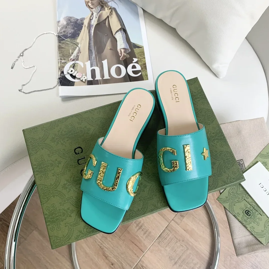 Gucci ‘Gucci' Slide Jade Green for Women