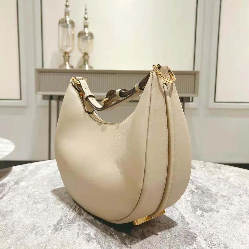 Fendi Fendigraphy Small Beige Leather Bag for Women Fendi Fendigraphy Small Beige Leather Bag for Women