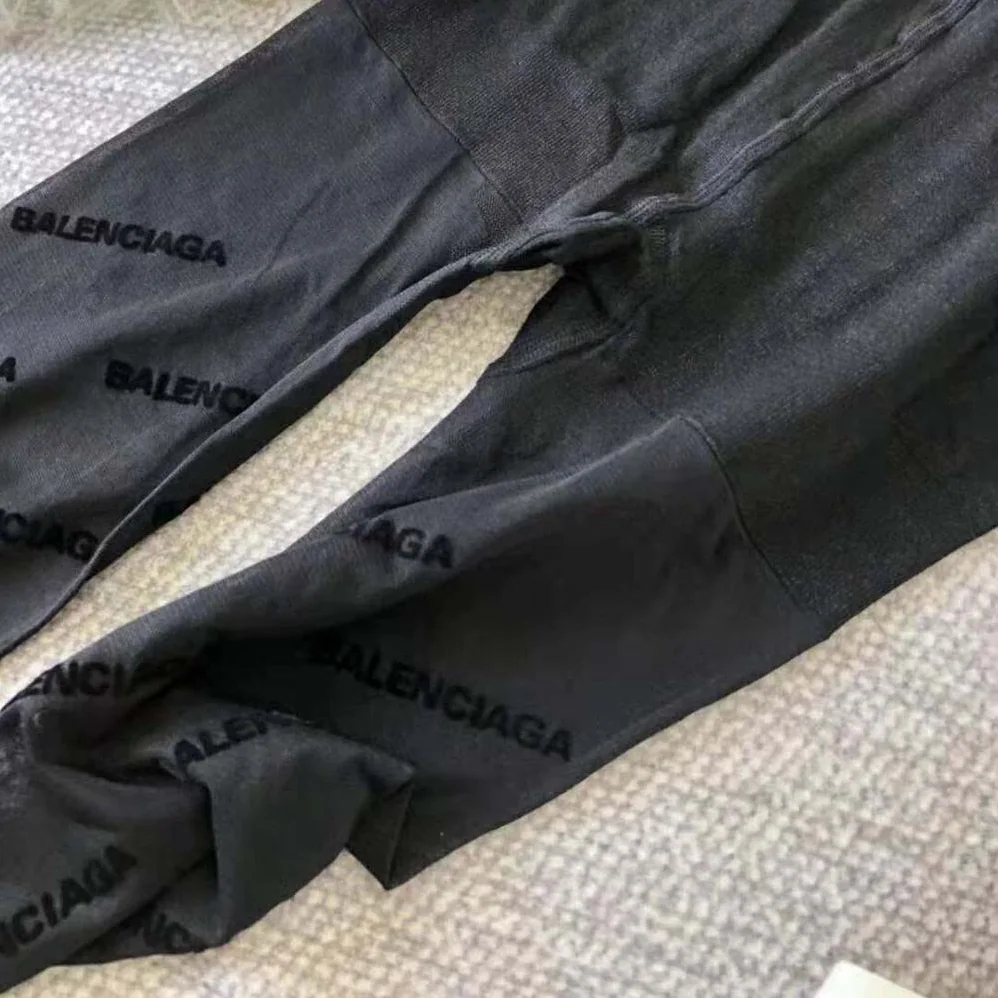 Balenciaga BB Monogram Tights in Black Jacquard for Women Balenciaga BB Monogram Tights in Black Jacquard for Women
