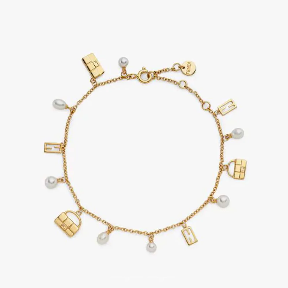 Fendi Baguette Bracelet Gold for Women in colored Fendi Baguette Bracelet Gold for Women in colored
