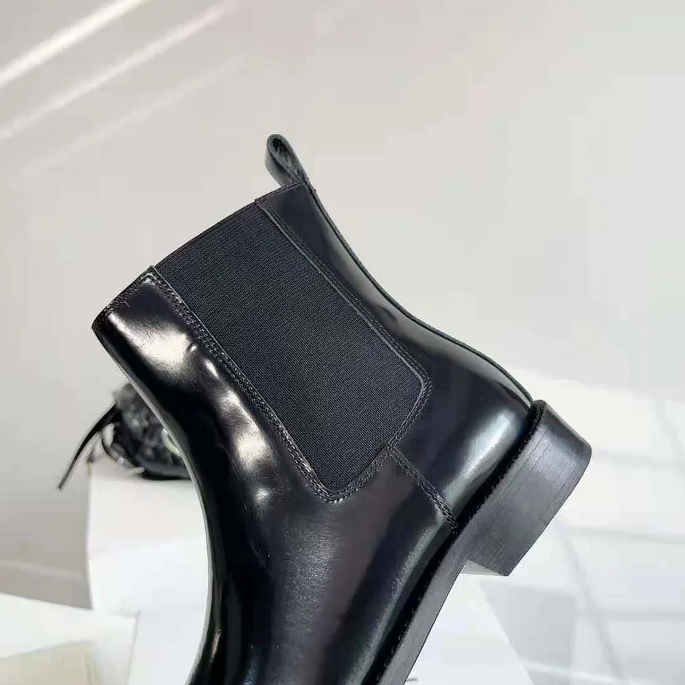 Loewe Campo Chelsea Boot in Brushed Calfskin for Men in Black Loewe Campo Chelsea Boot in Brushed Calfskin for Men in Black
