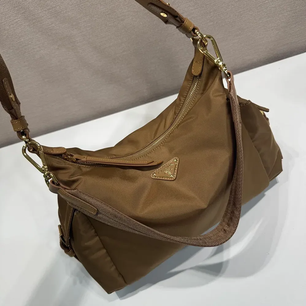 Prada Explore Large Re-Nylon Shoulder Bag With Flap for Women Prada Explore Large Re-Nylon Shoulder Bag With Flap for Women
