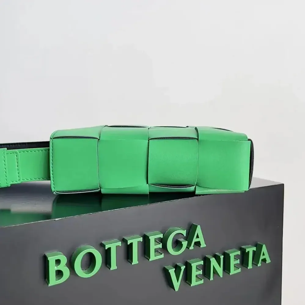 Bottega Veneta Mini Cassette Cross-Body Bag for Unisex in Green
