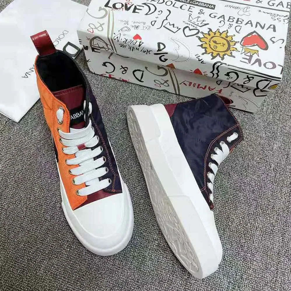 Dolce Gabbana D&G Quilted Two-Tone Nylon Portofino Light Mid for Unisex in Top Sneakers Dolce Gabbana D&G Quilted Two-Tone Nylon Portofino Light Mid for Unisex in Top Sneakers