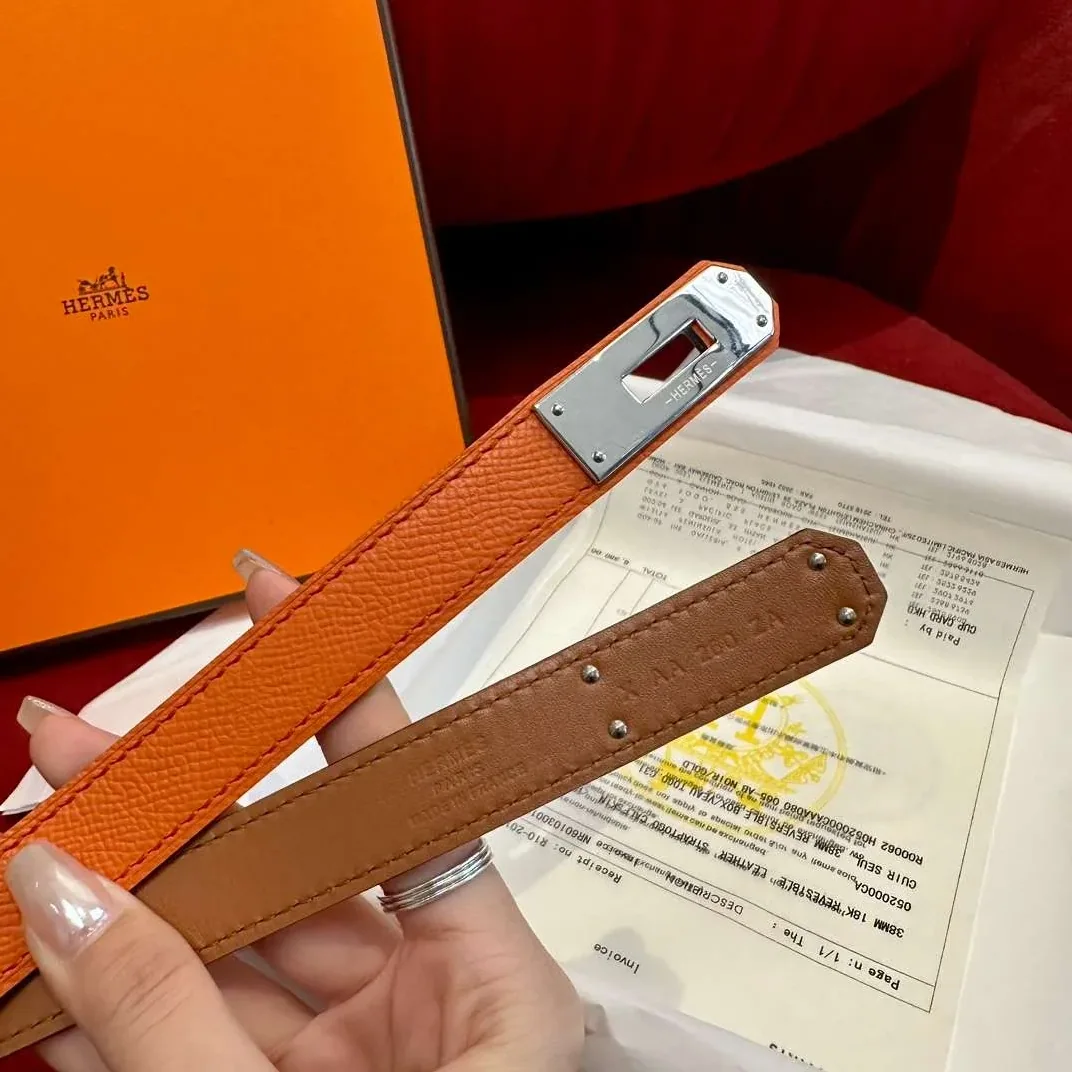 Hermes Kelly 18 Belt Brown Hermes Kelly 18 Belt Brown