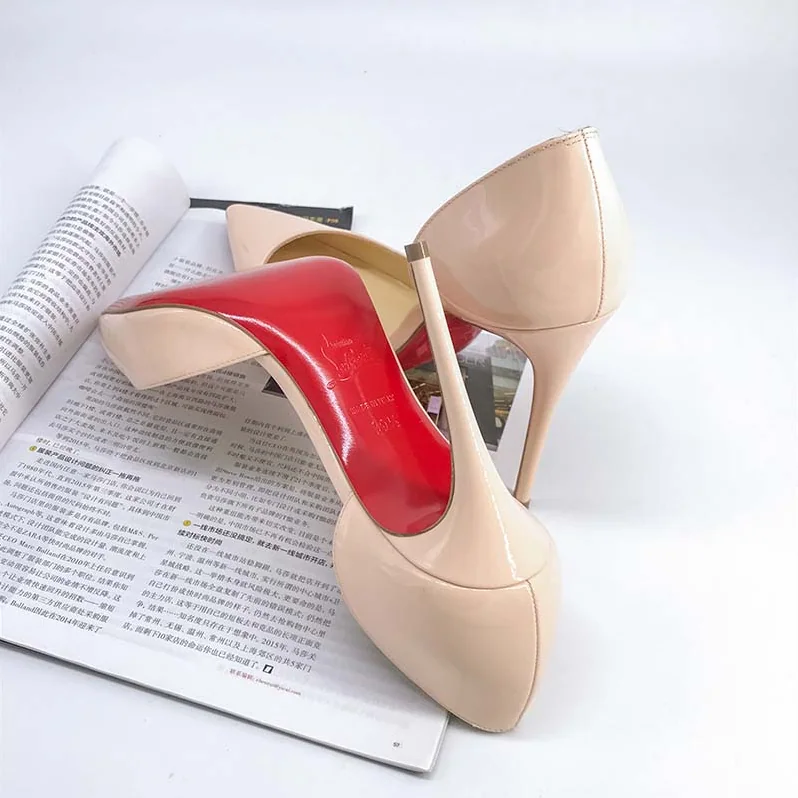 Christian Louboutin Iriza 100 mm Patent Leather Shoes Pink for Women Christian Louboutin Iriza 100 mm Patent Leather Shoes Pink for Women
