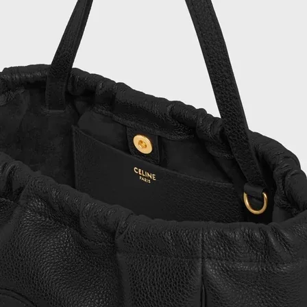 Celine Cuir Triomphe Black Bag .38NO- / 9 Inches