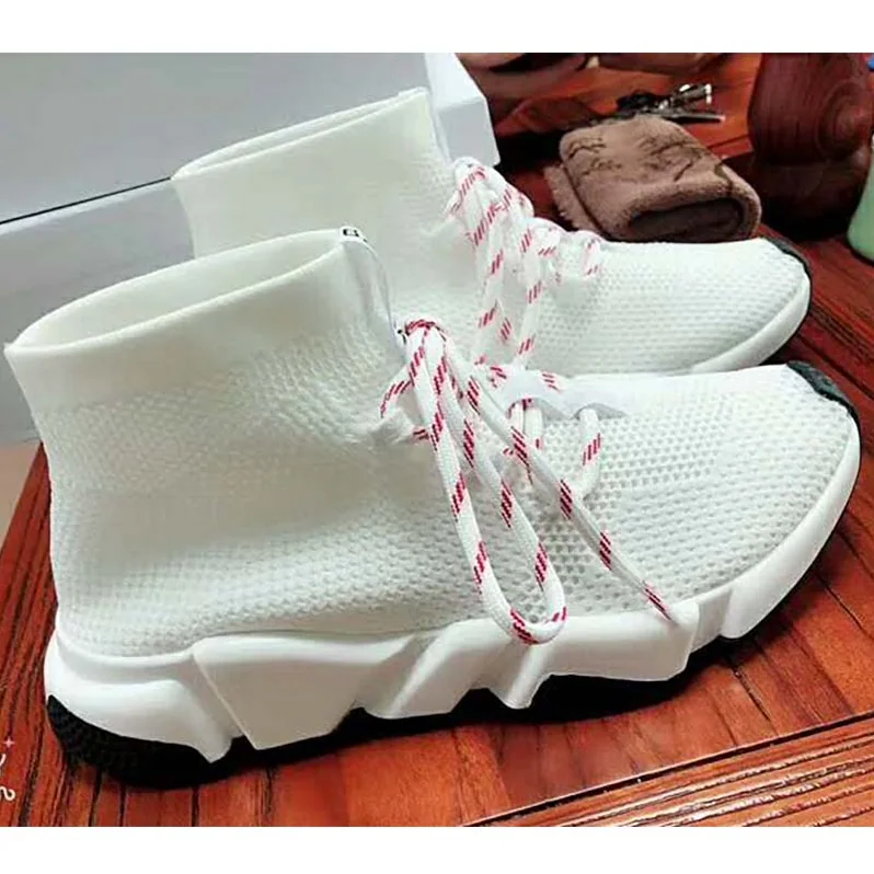Balenciaga Shoes Speed Trainers 10mm Heel for Women in White