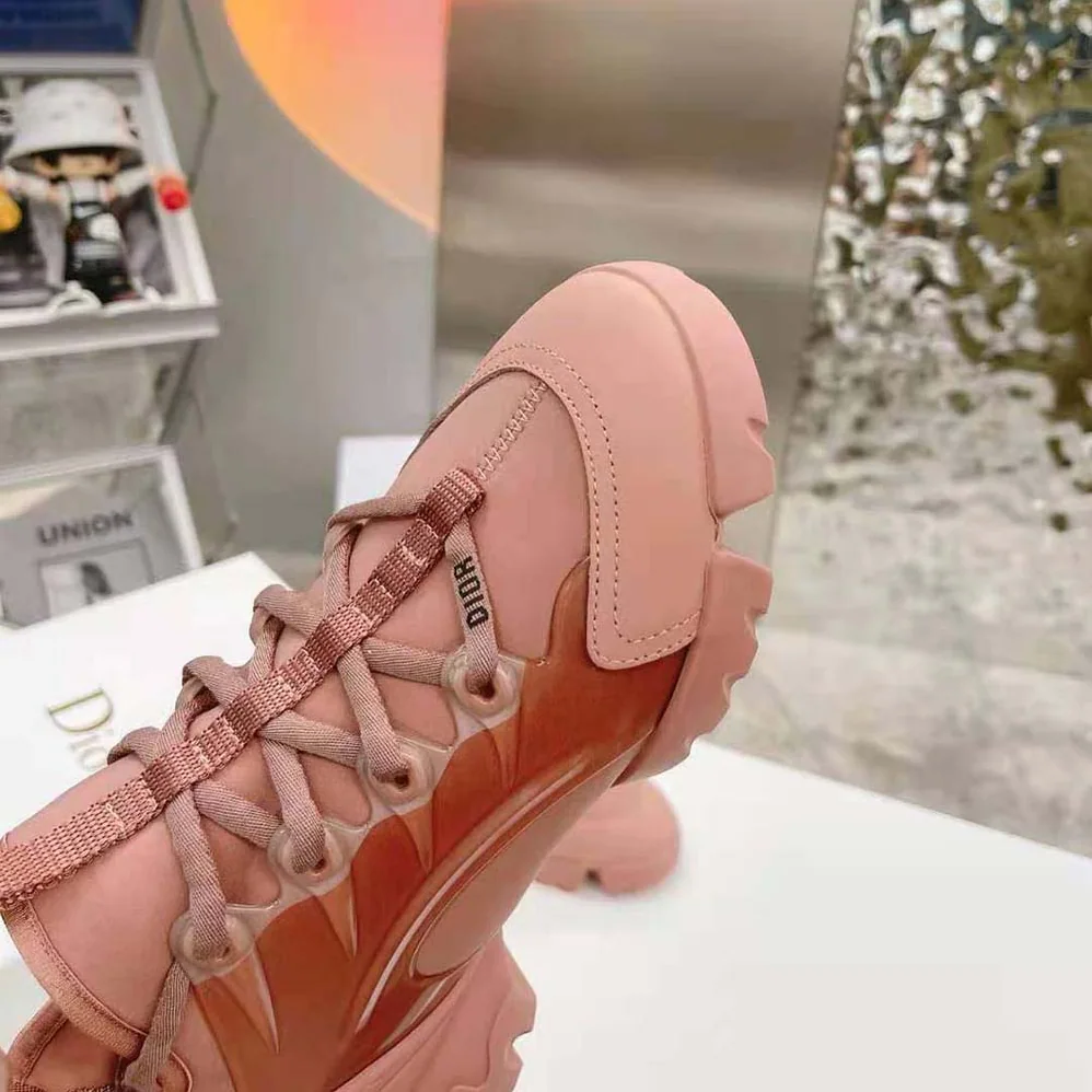 Dior D-connect Sneaker Dark Nude Technical Fabric for Women