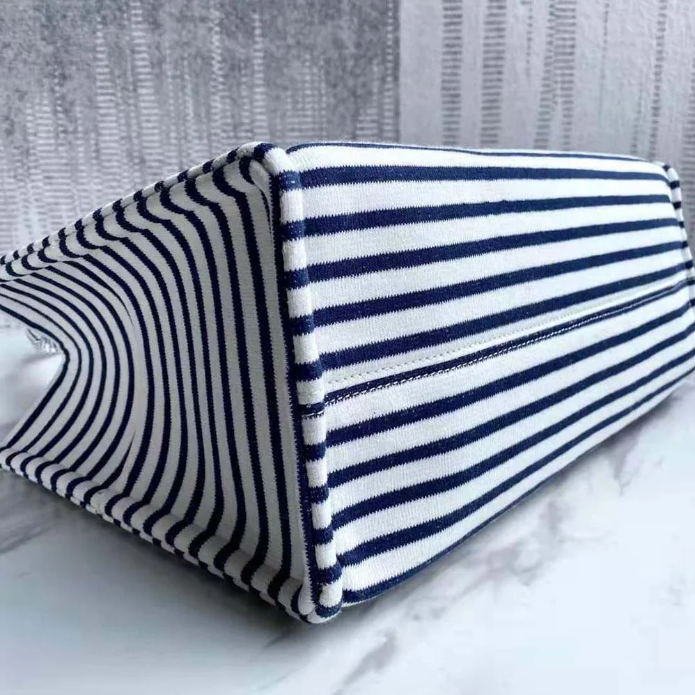 Celine Large Cabas Thais in Striped Textile for Women Celine Large Cabas Thais in Striped Textile for Women