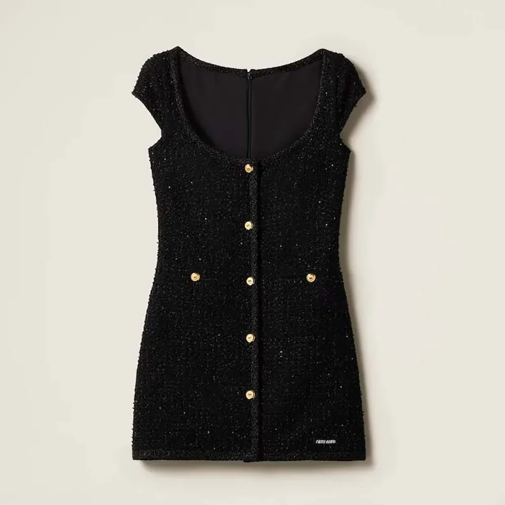 Miu Miu Lamé Bouclé Dress for Women Miu Miu Lamé Bouclé Dress for Women