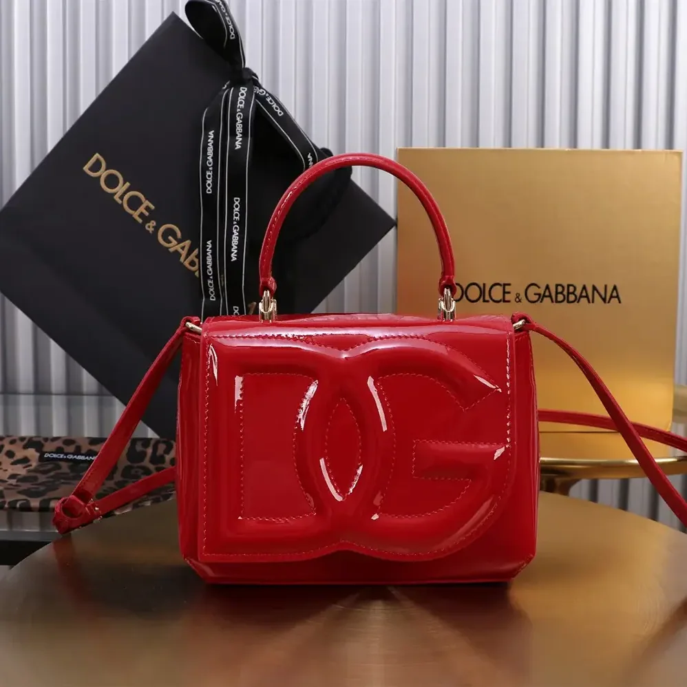 Dolce Gabbana D&G DG Logo Bag Top-handle Bag for Women in Red Dolce Gabbana D&G DG Logo Bag Top-handle Bag for Women in Red