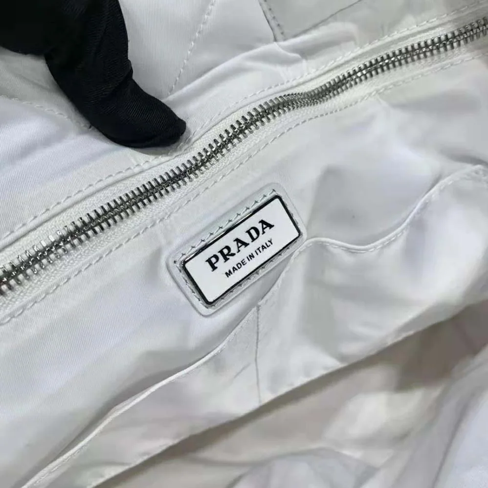Prada Padded Re-Nylon Tote Bag for Women in White