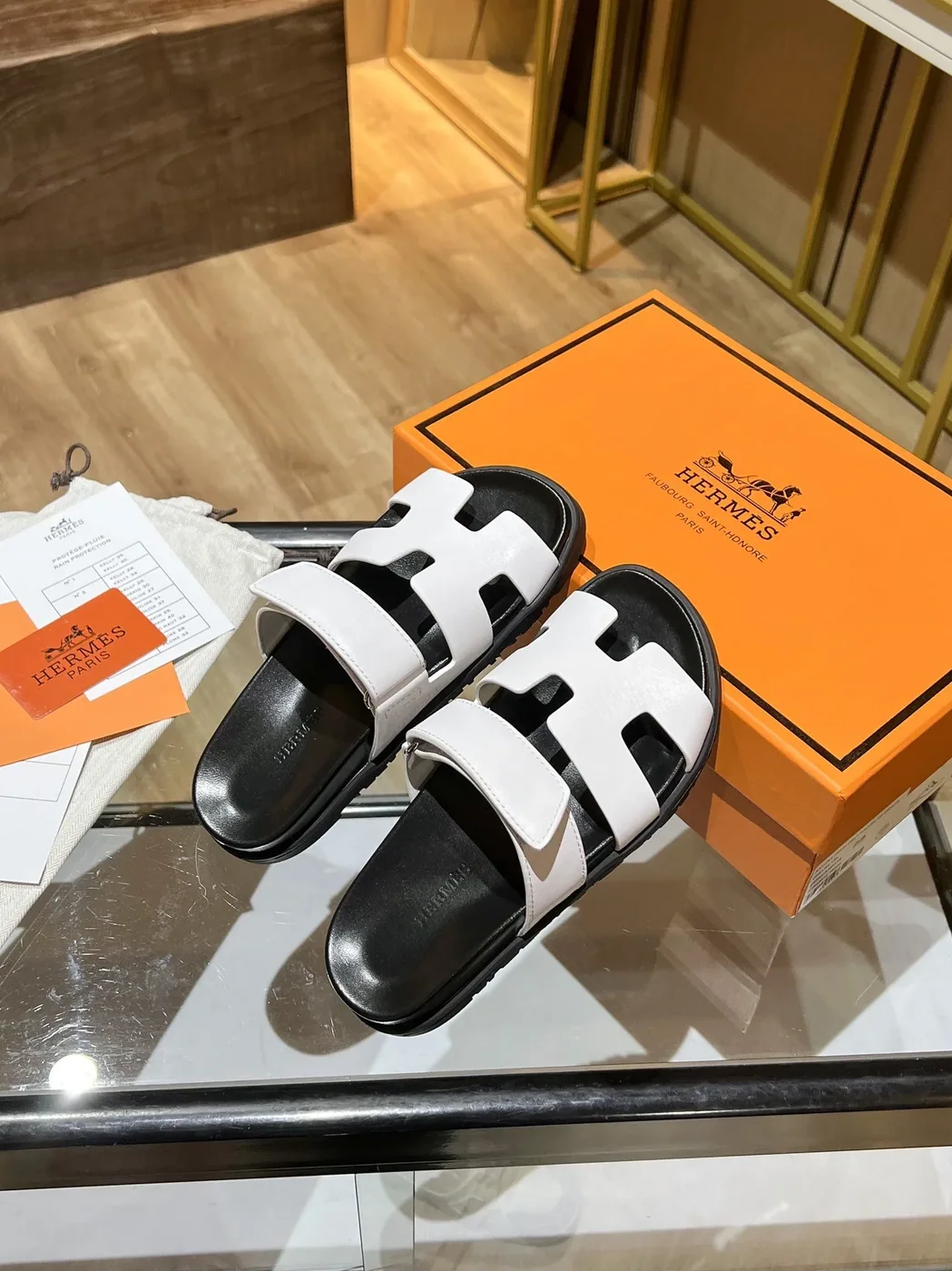 Hermes Chypre Sandal Black/White , Shoes for Women Hermes Chypre Sandal Black/White , Shoes for Women