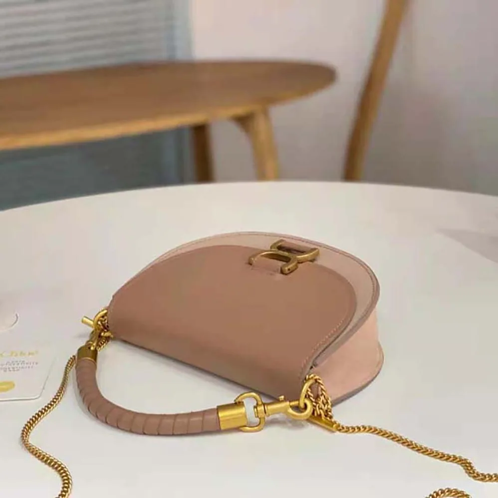 Chloé Marcie Chain Flap Bag for Women in Sandy Chloé Marcie Chain Flap Bag for Women in Sandy