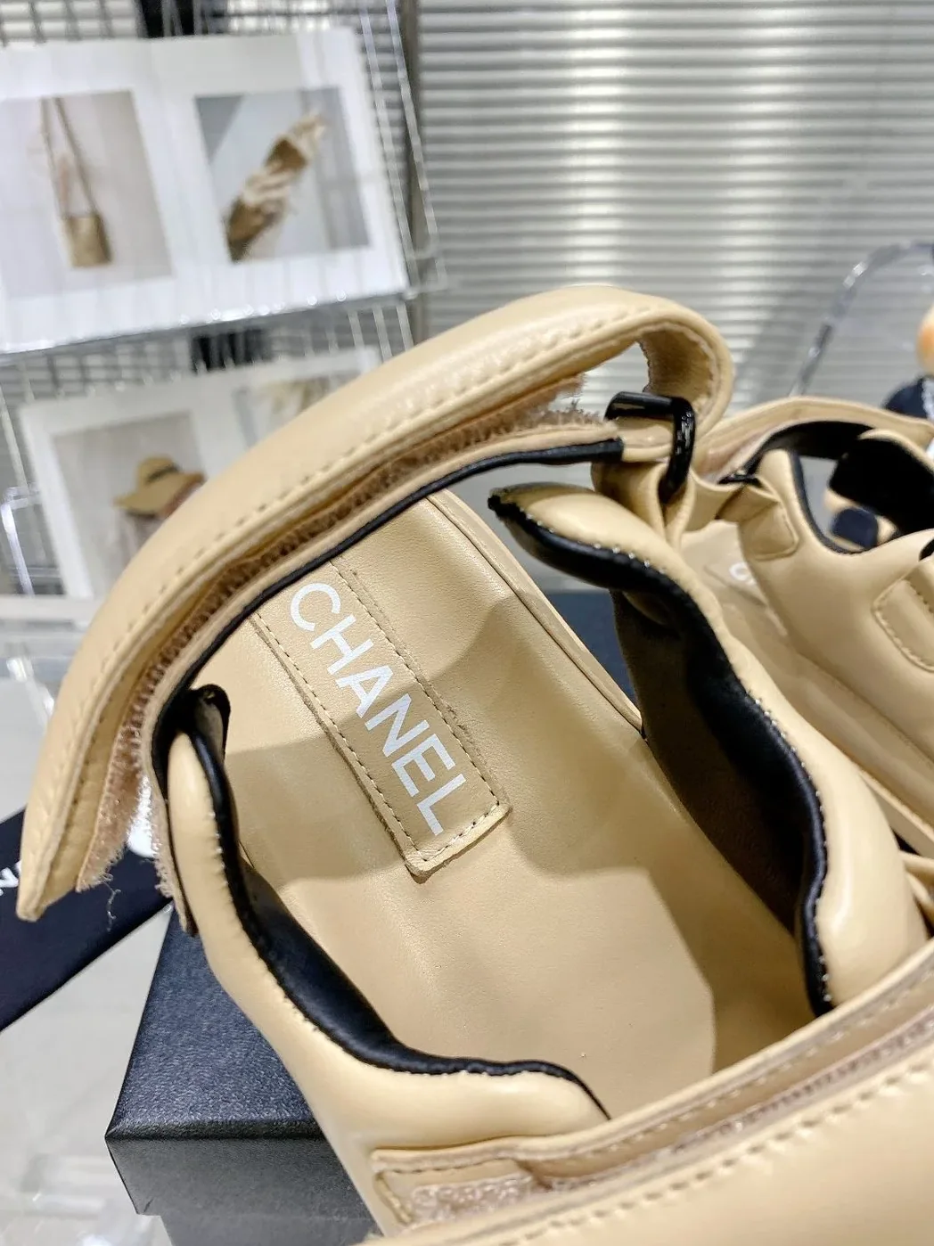 Chanel Sandals With Chanel Logo Beige for Women