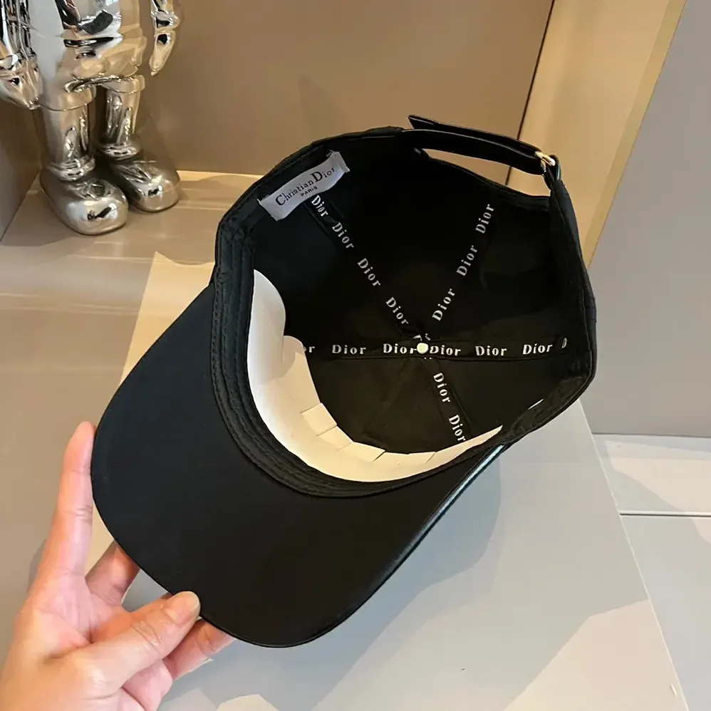 Dior Christian Dior Couture Baseball Cap Black Cotton Canvas for Unisex