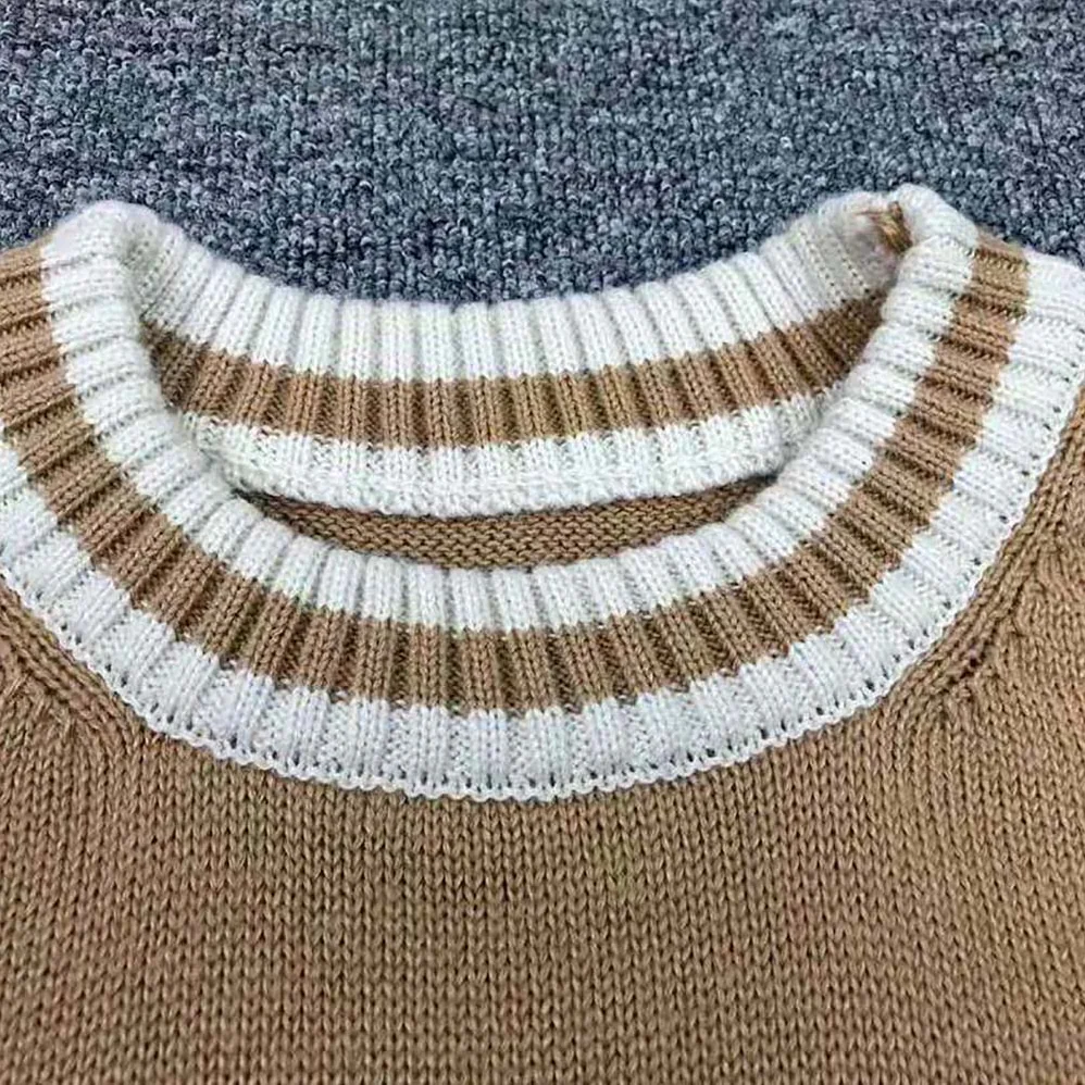 Dior Cactus Jack Dior Sweater Coffee Brown Cashmere Jersey for Men