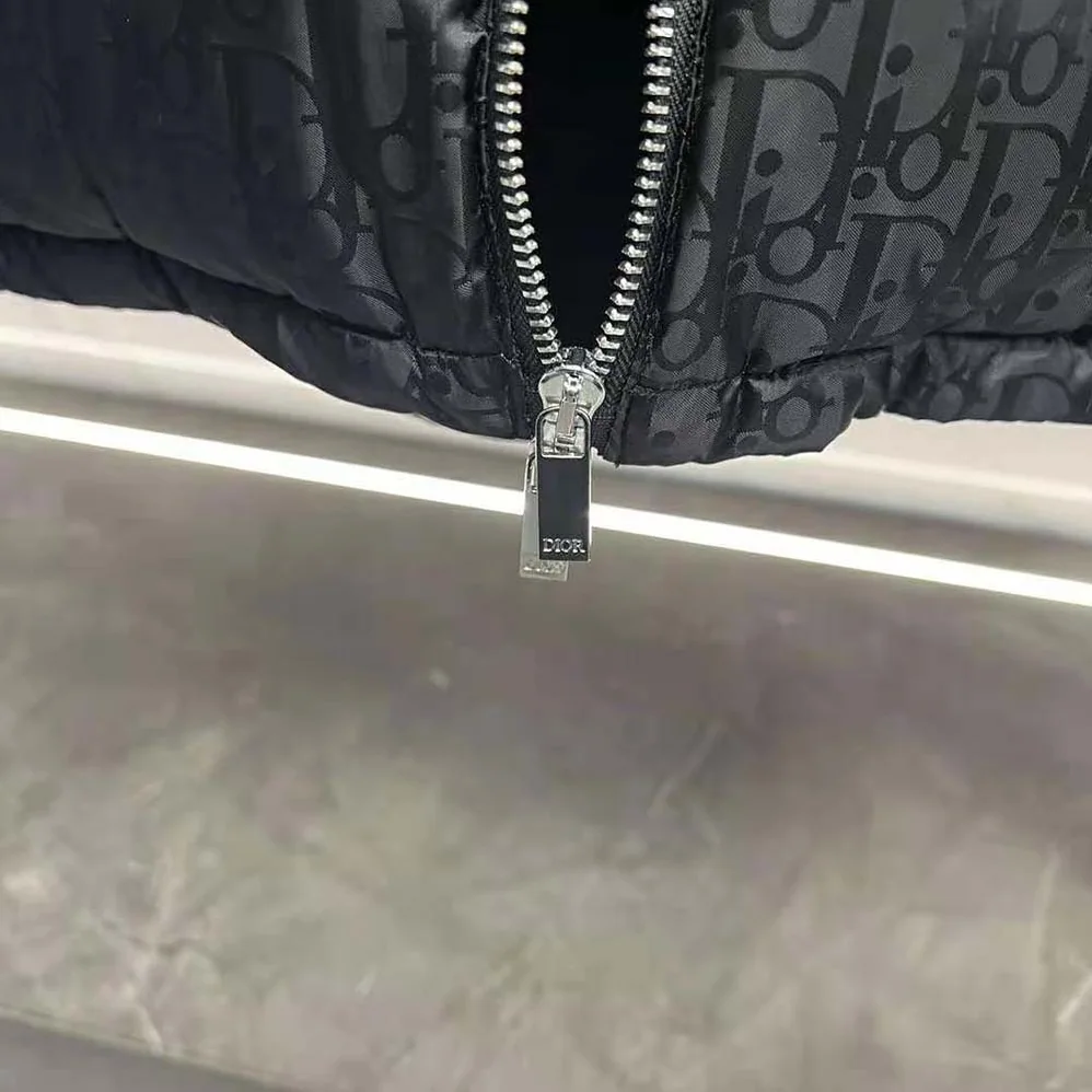 Dior Oblique Jacket Black Wool Knit for Men