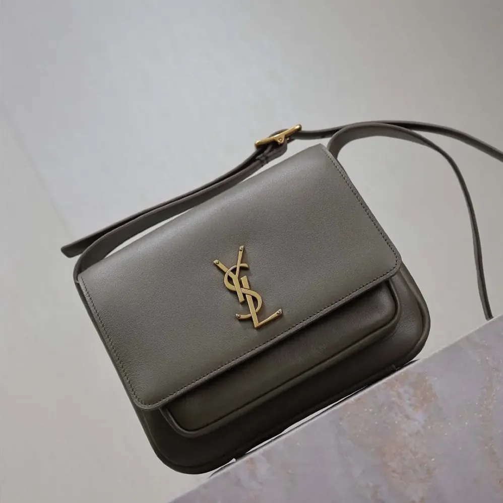 Saint Laurent YSL Niki Satchel In Leather for Women in Dark Green Saint Laurent YSL Niki Satchel In Leather for Women in Dark Green