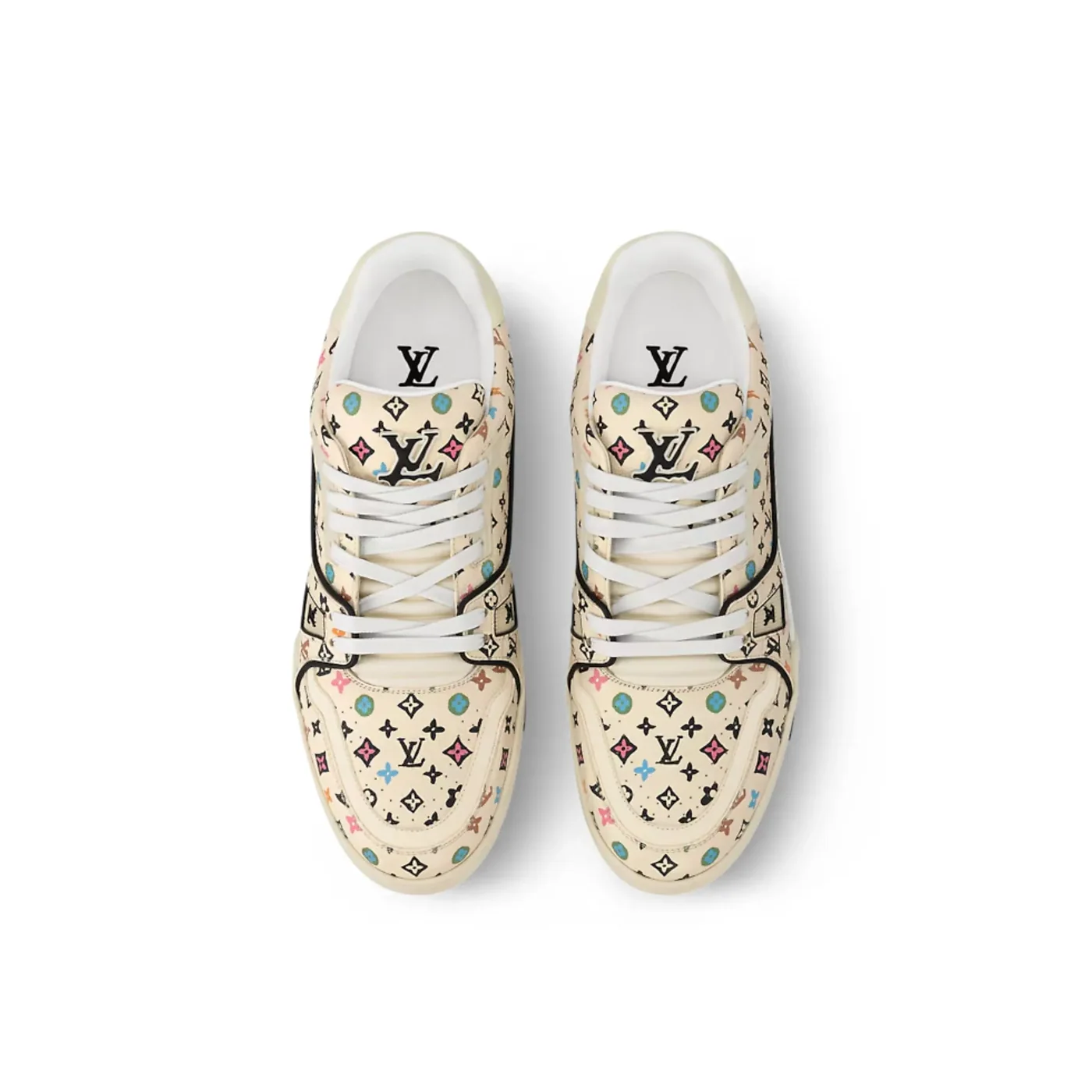 Louis Vuitton Trainer Sneaker Beige 1ACXBG Louis Vuitton Trainer Sneaker Beige 1ACXBG