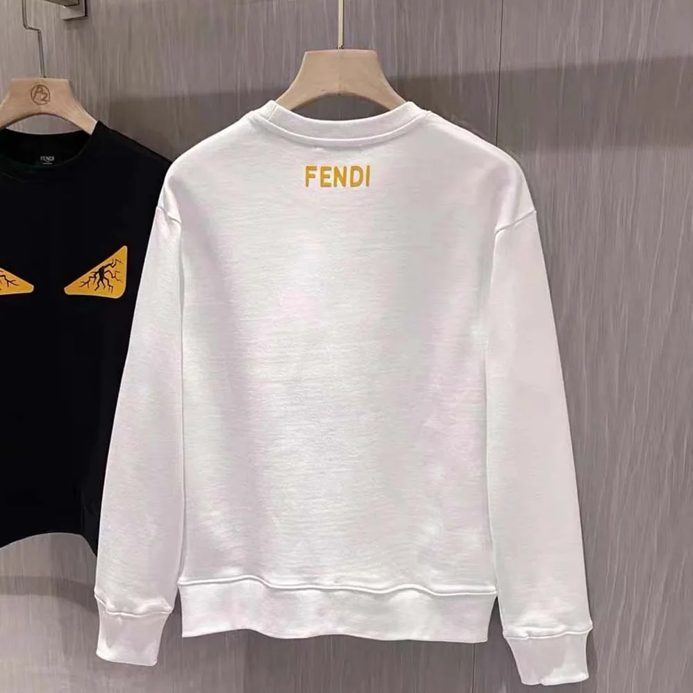 Fendi Black Wool Sweater for Women in White