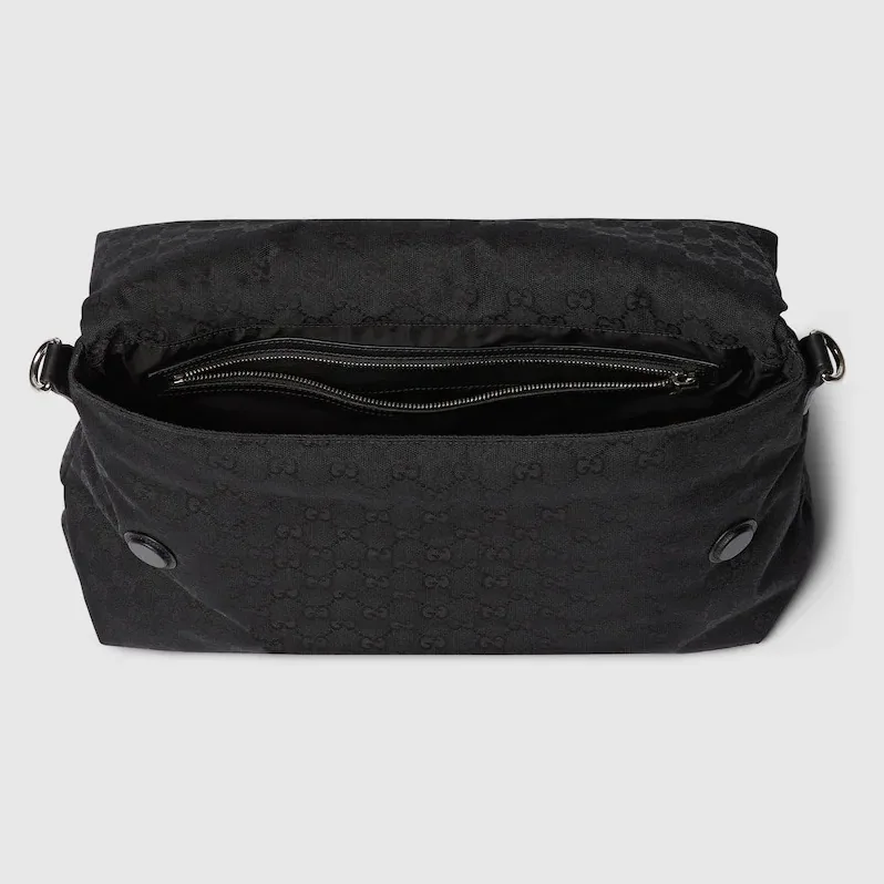 Gucci Medium GG Crossbody Bag With Web Black / Gucci Medium GG Crossbody Bag With Web Black /