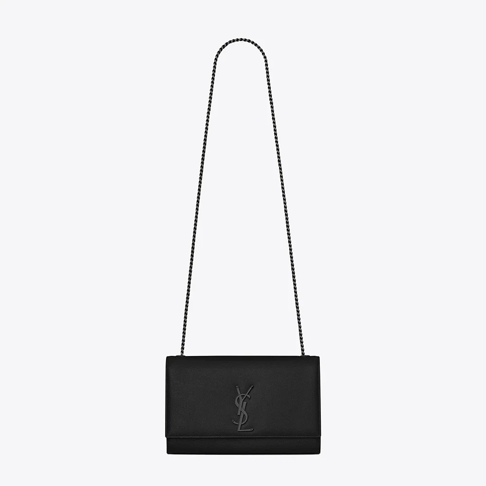 Saint Laurent YSL Kate Medium in Grain DE Poudre Embossed Leather for Women