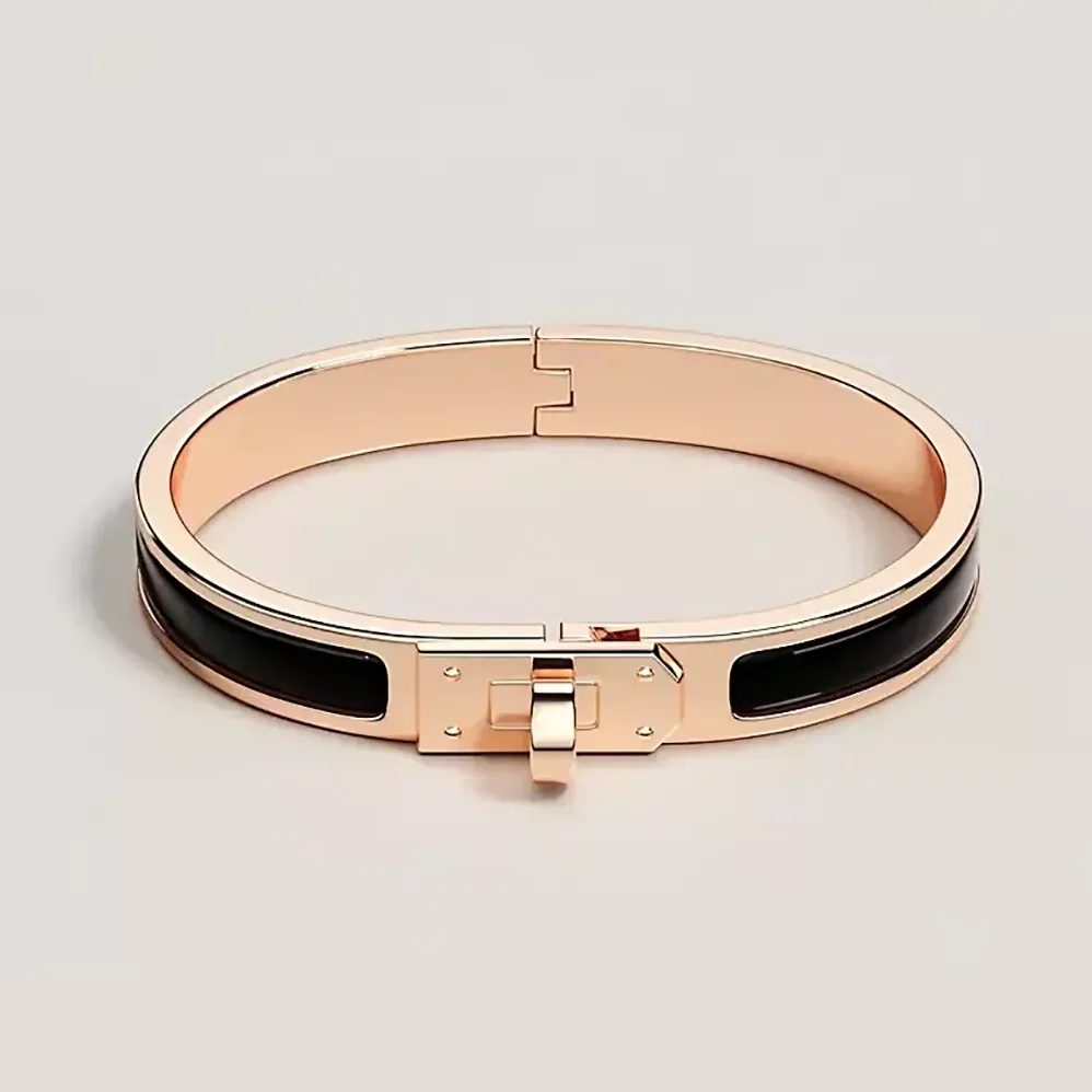 Hermes Mini Clic Kelly Bracelet for Unisex in Black Hermes Mini Clic Kelly Bracelet for Unisex in Black