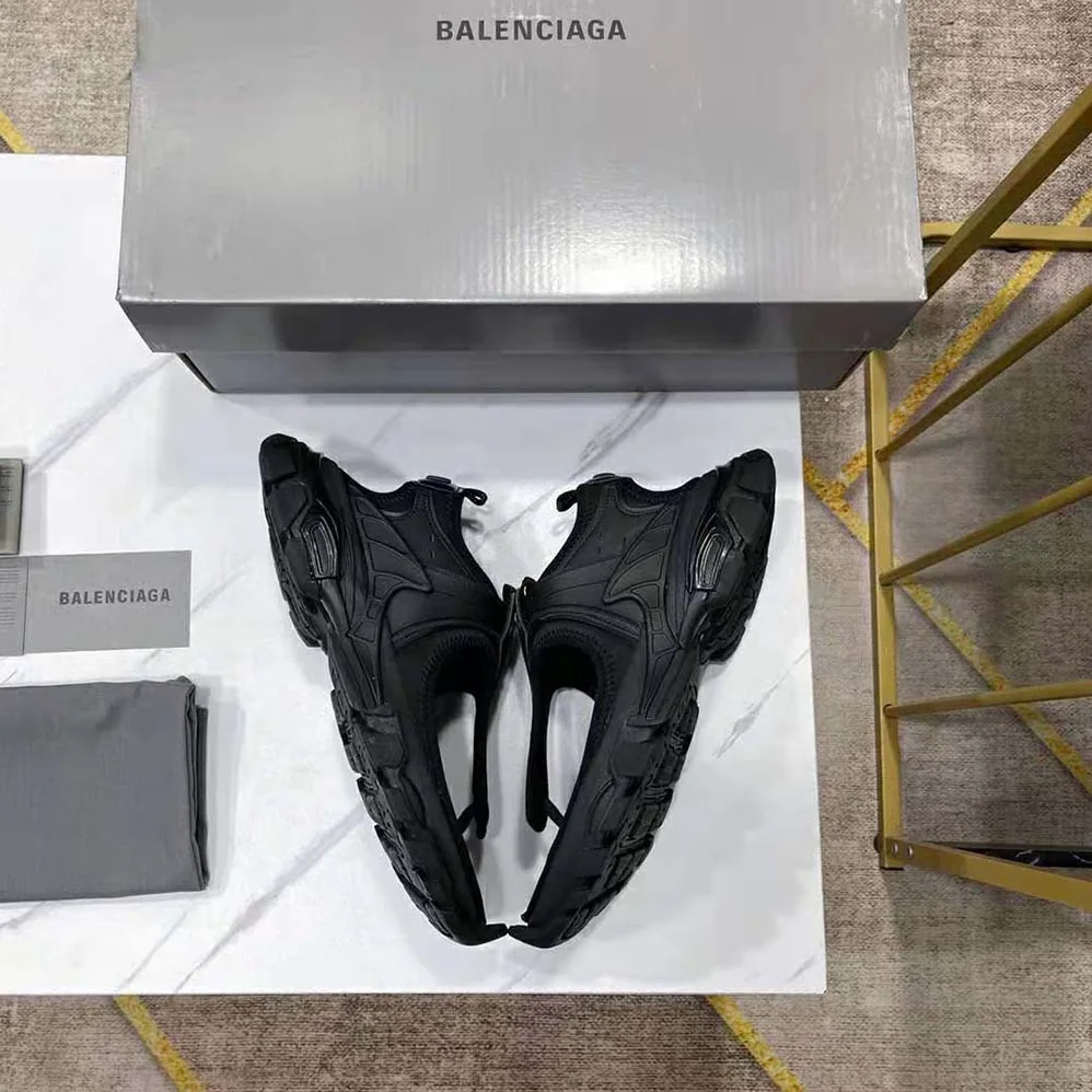 Balenciaga Track Thong in Black Neoprene and Rubber for Women