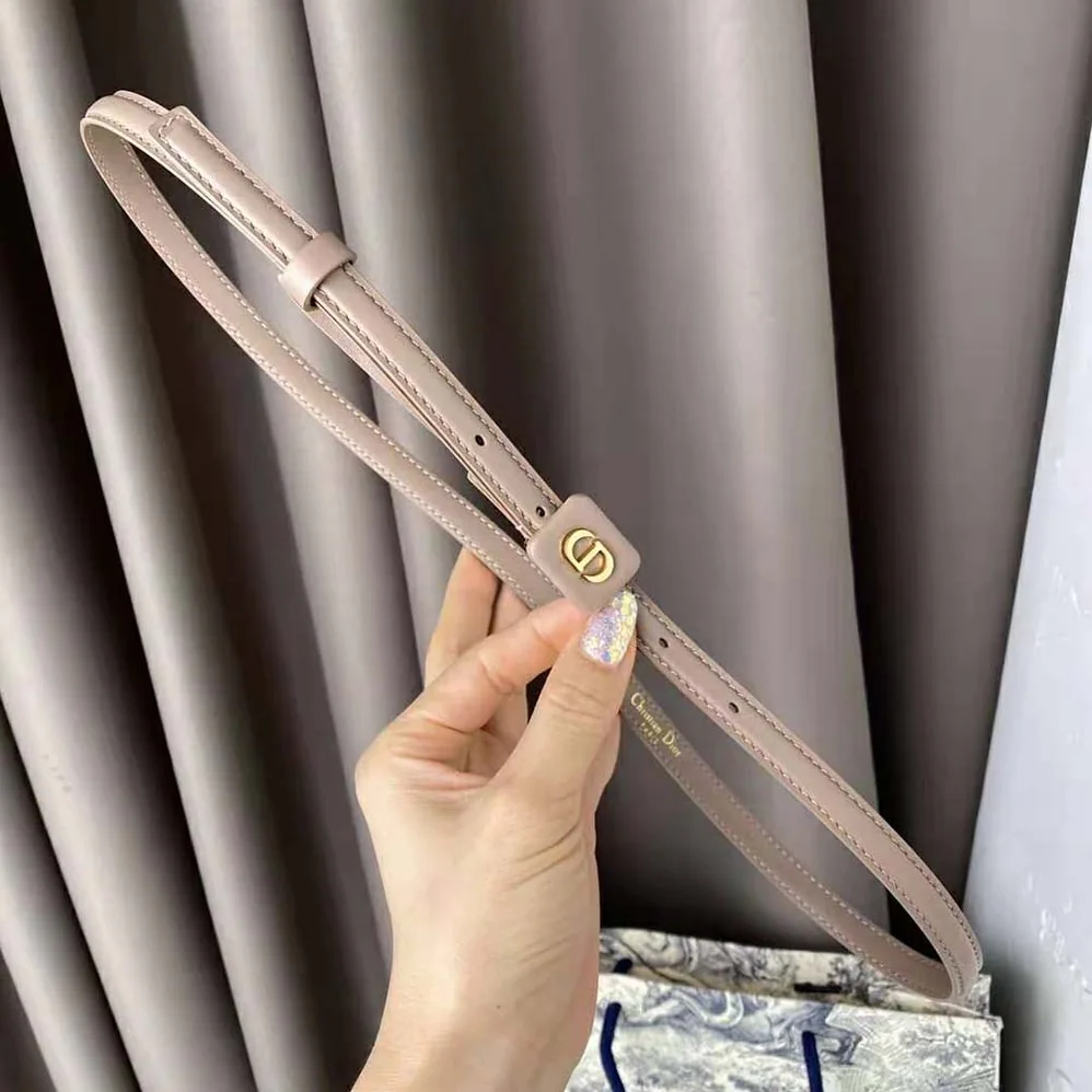 Dior Bobby Belt Warm Taupe Smooth Calfskin 12 MM for Women Dior Bobby Belt Warm Taupe Smooth Calfskin 12 MM for Women