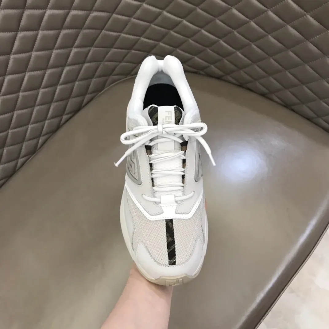 FD Fendi Faster Trainers Sneakers White 7E1555AKX6F1ICF FD Fendi Faster Trainers Sneakers White 7E1555AKX6F1ICF