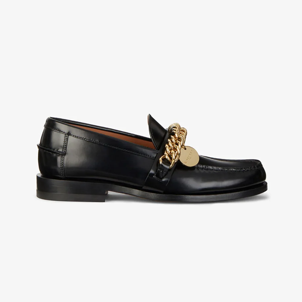 Givenchy Loafers in Leather with Chain for Women in Black