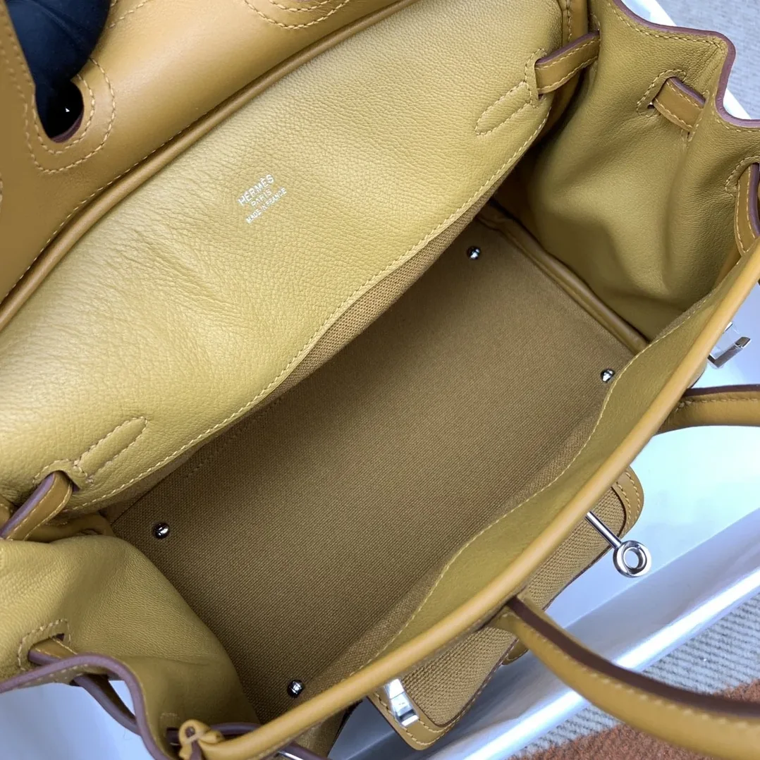 Hermes Birkin Cargo 25 Top Handle Bag in Beige Silver Hardware Hermes Birkin Cargo 25 Top Handle Bag in Beige Silver Hardware