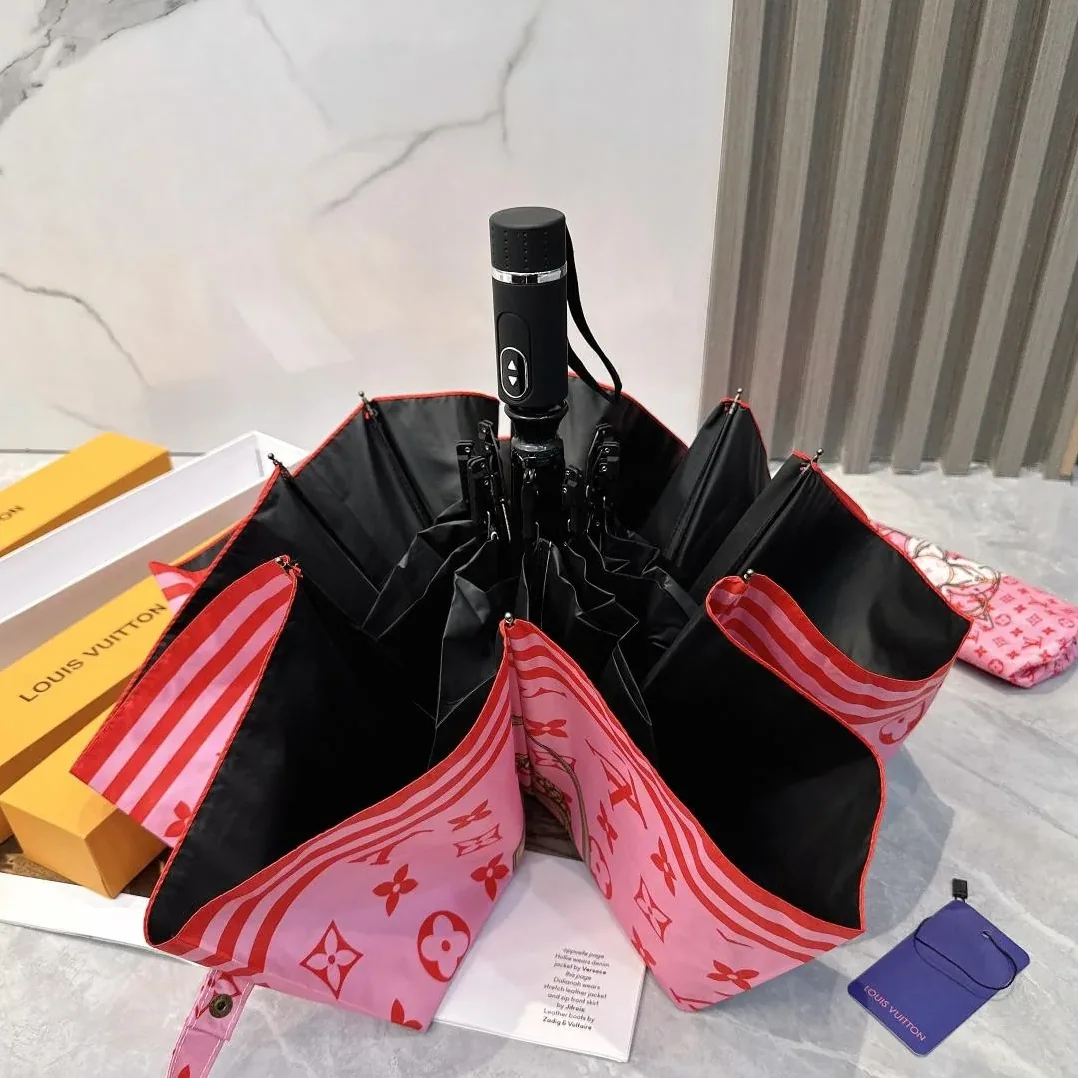Louis Vuitton Automatic Folding Umbrella Pink Louis Vuitton Automatic Folding Umbrella Pink