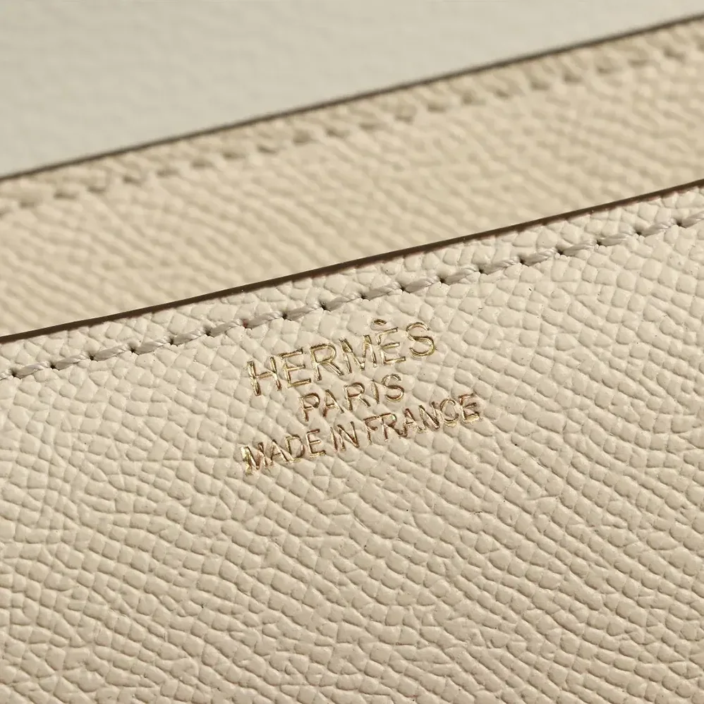 Hermes Constance 18 Bag Epsom Leather for Women in White/Gold