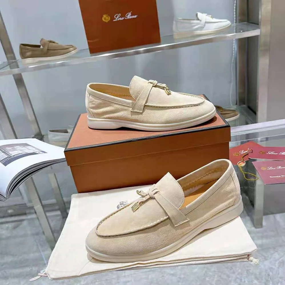 Loro Piana Summer Charms Walk Loafers for Unisex in Beige