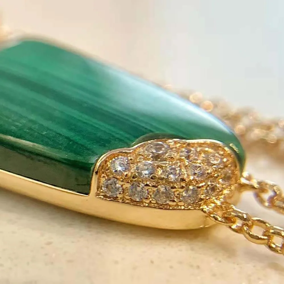 Bvlgari BVLGARI BVLGARI Gelati 18 KT Rose Gold Soft Bracelet for Women in Green Bvlgari BVLGARI BVLGARI Gelati 18 KT Rose Gold Soft Bracelet for Women in Green