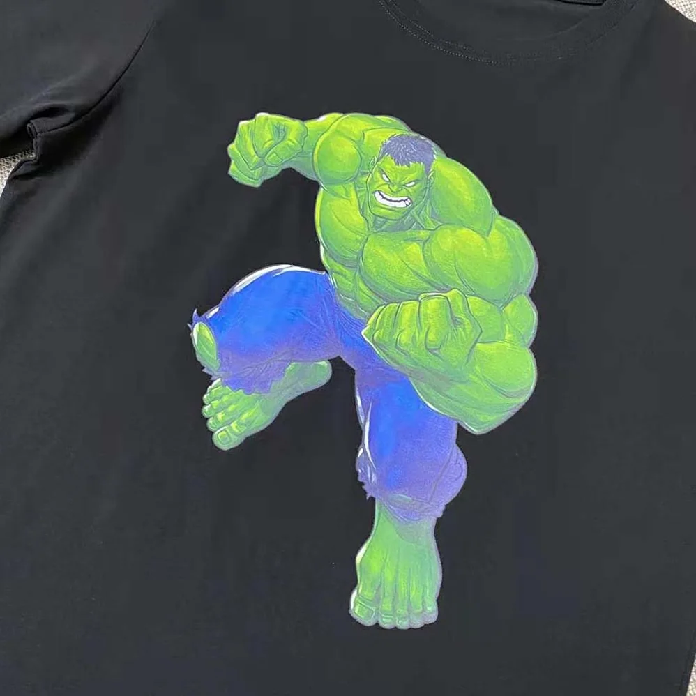 Balenciaga Hulk 2021Marvel Medium Fit T for Women in Shirt in Black
