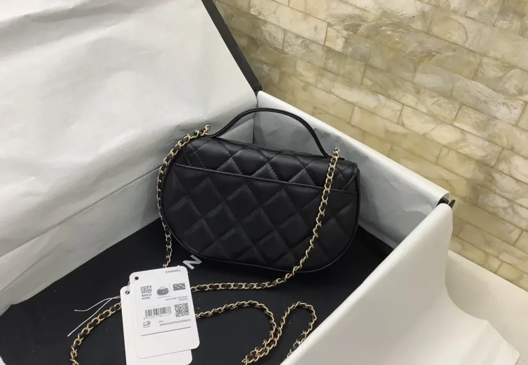 Chanel Classic Flap Phone Holder With Chain Nice Bag Black / Chanel Classic Flap Phone Holder With Chain Nice Bag Black /