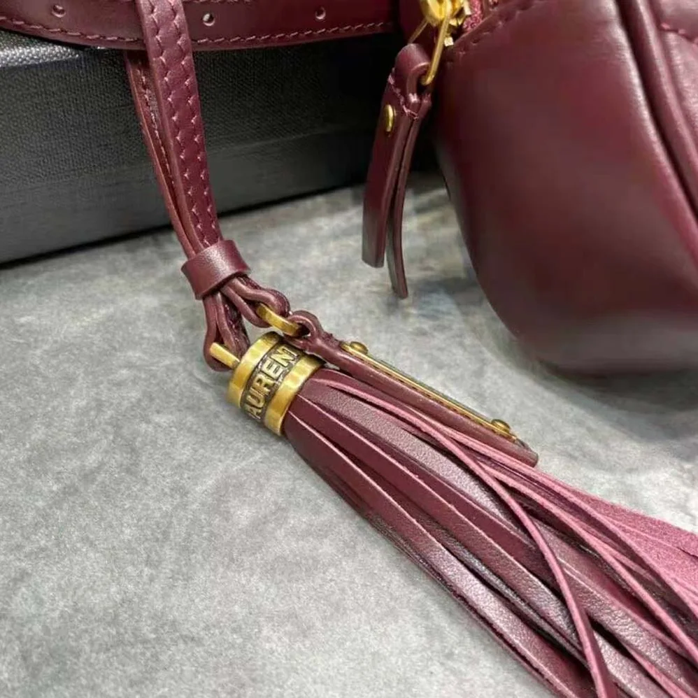 Saint Laurent YSL Lou Belt Bag in Matelasse Leather for Women in Maroon Saint Laurent YSL Lou Belt Bag in Matelasse Leather for Women in Maroon