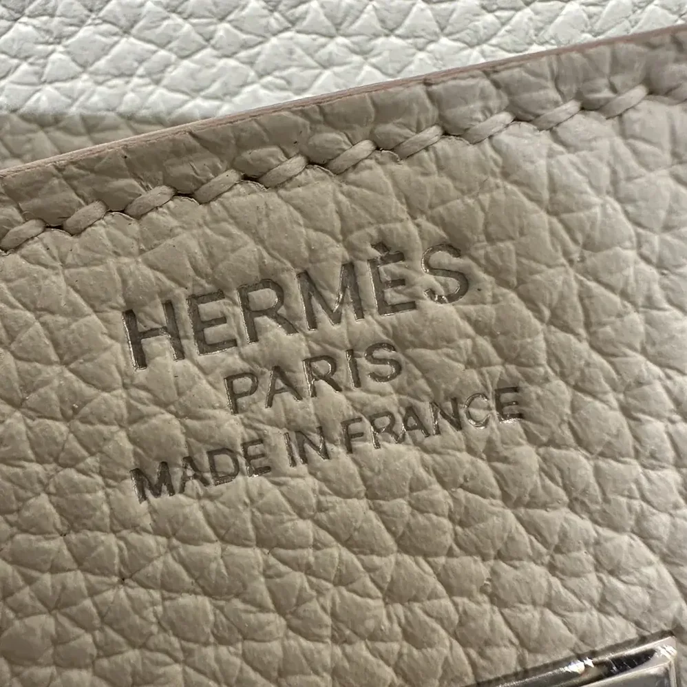 Hermes Birkin 30 Bag in Epsom Leather with Silver Hardware in White/Silver Hermes Birkin 30 Bag in Epsom Leather with Silver Hardware in White/Silver