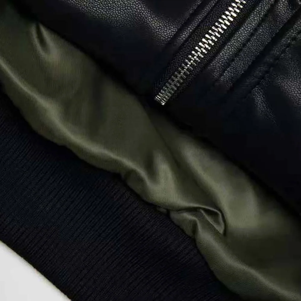 Celine Oversized Blouson Jacket in Calfskin for Women in Black