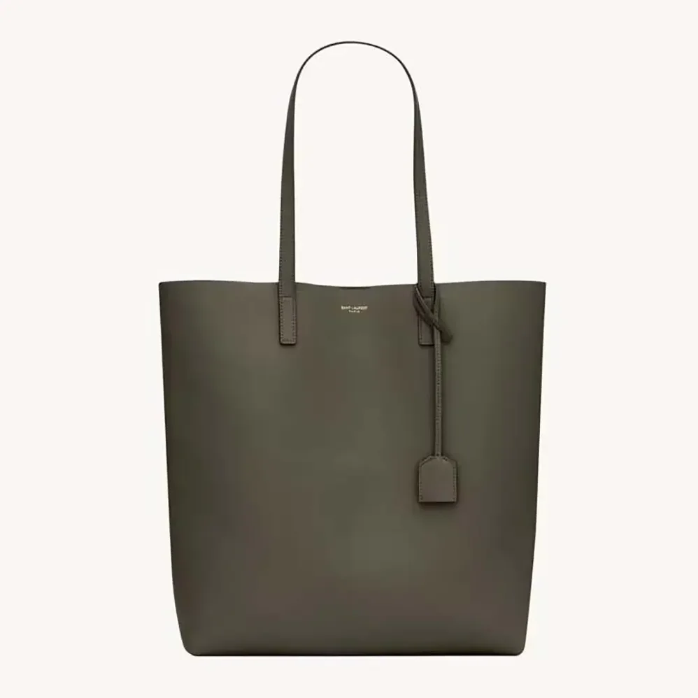 Saint Laurent YSL Shopping Saint Laurent in Leather for Women in Gray