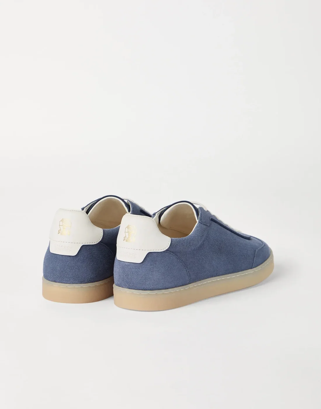 Brunello Cucinelli Washed Suede Azure Sneakers 252MZUSGGJ336 Brunello Cucinelli Washed Suede Azure Sneakers 252MZUSGGJ336