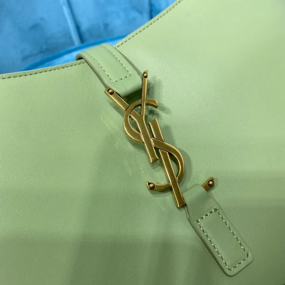 Saint Laurent Le 5 À 7 Hobo Bag In Smooth Light Green in YSL